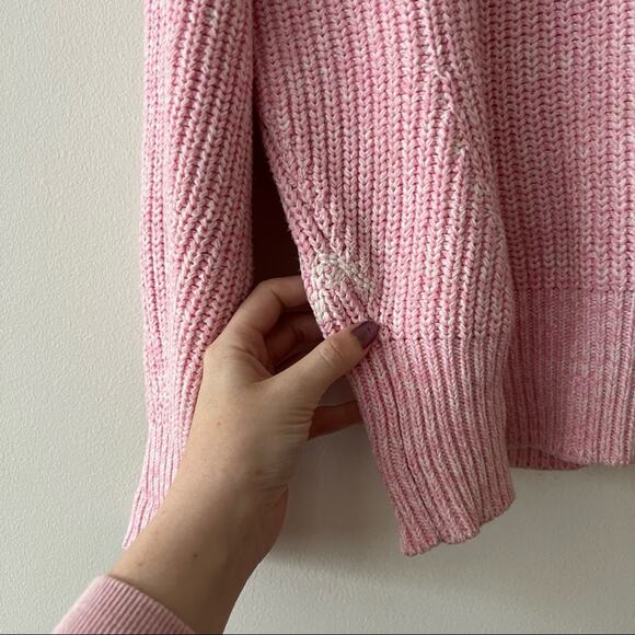 Scotch & Soda Chunky Pink Marled Pullover Sweater - Picture 5 of 8